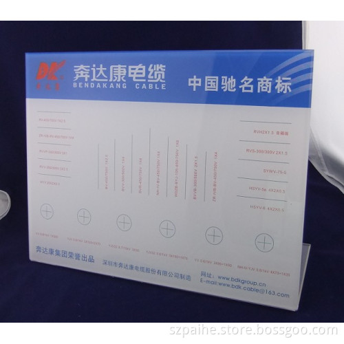 Acrylic Instruction Display Frame